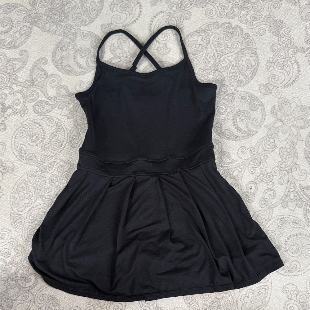 Abercrombie kids Girls Black Cross-Back active  One-Piece dress